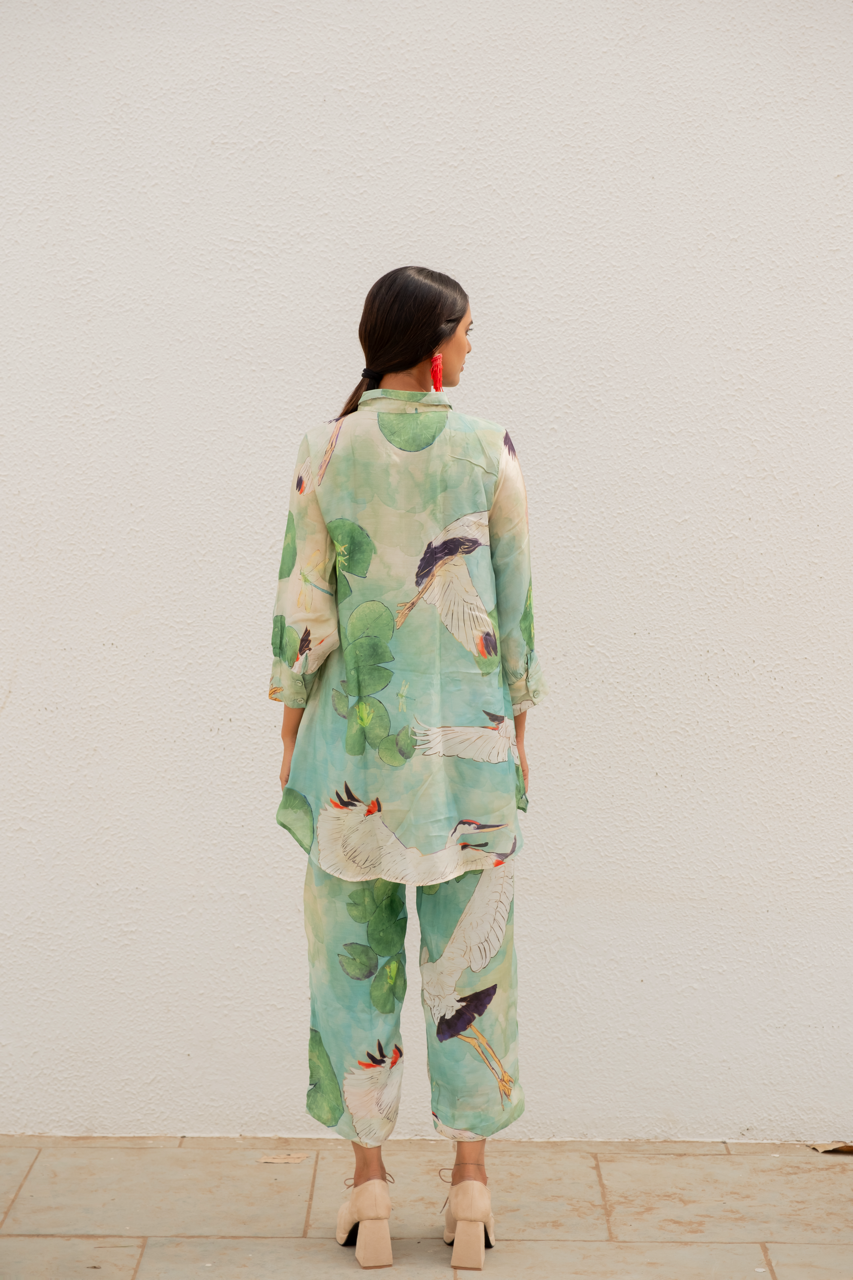 Crane & Frog Co-ord set| Shirt & Pant