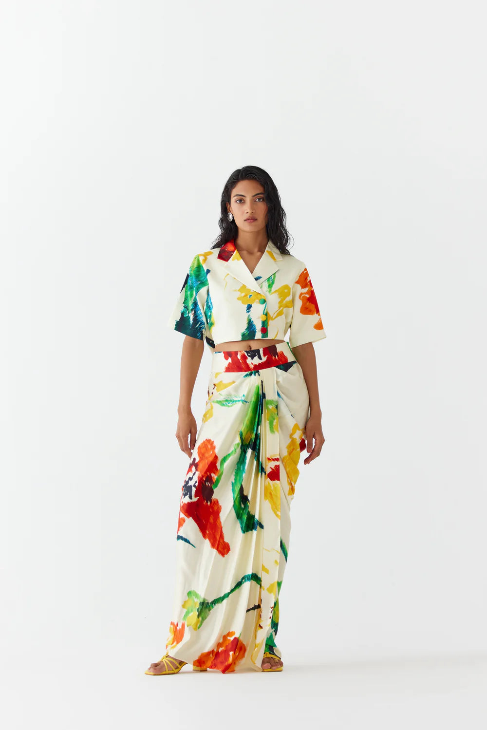MONET CROP BLAZER CO-ORD SET