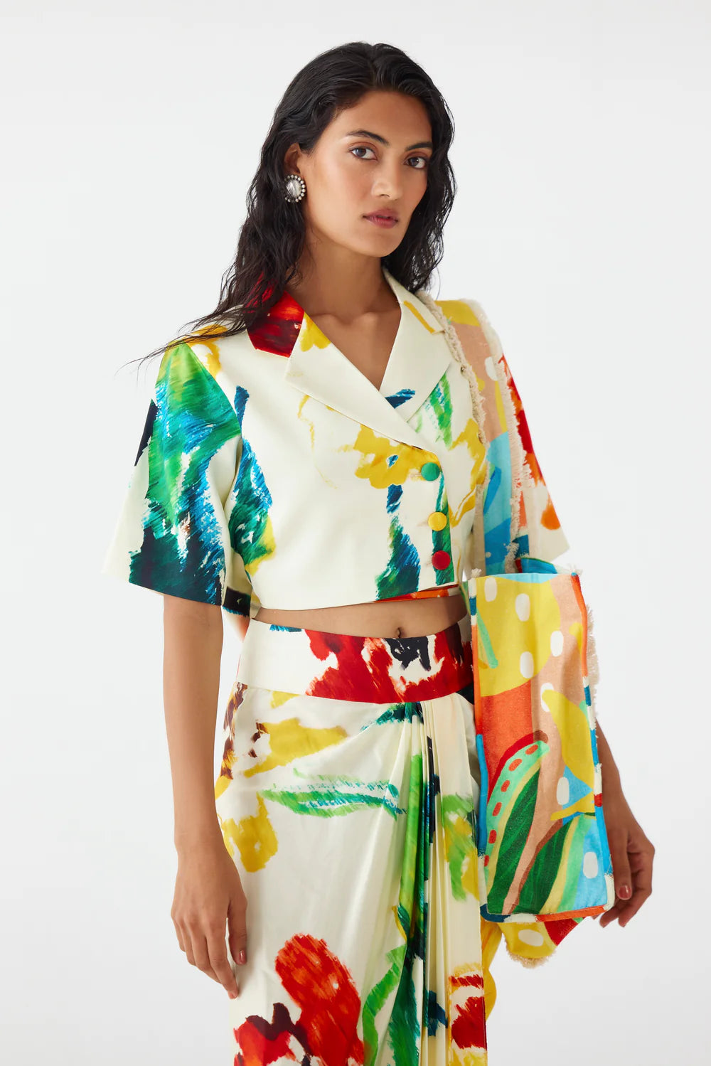 MONET CROP BLAZER CO-ORD SET