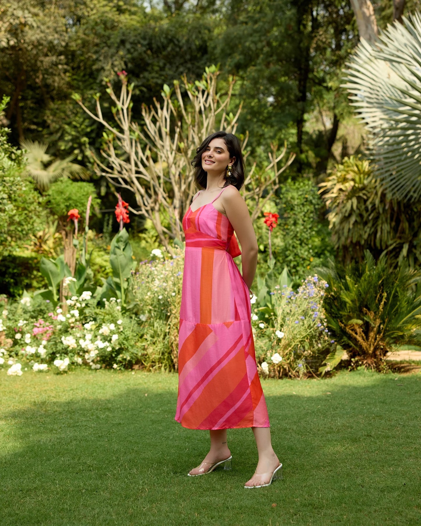 Coral Dash Dress