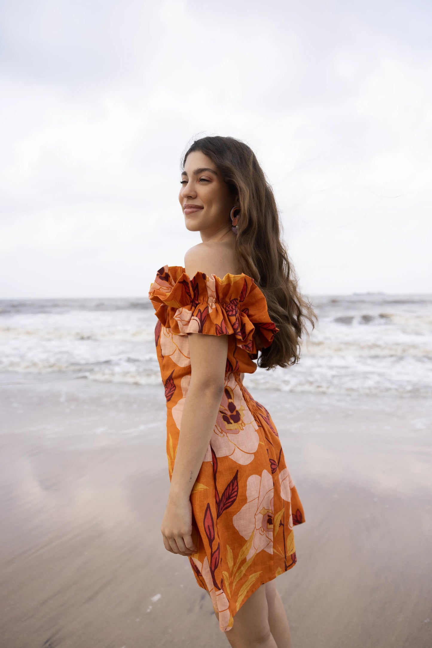 Aeris Dress Saumon Orange