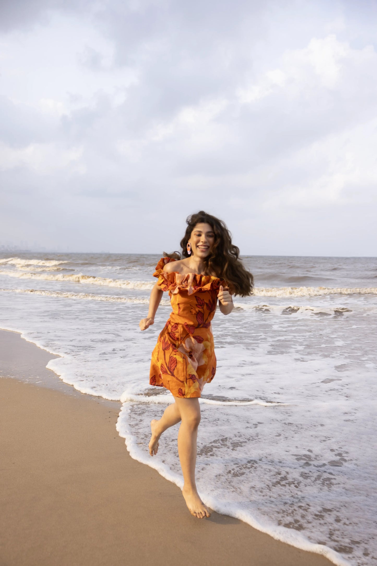 Aeris Dress Saumon Orange