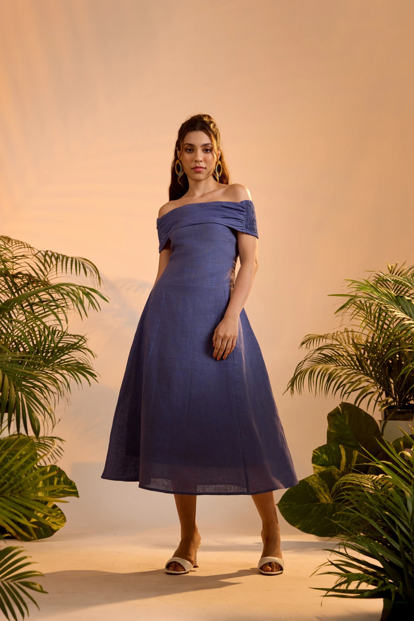 Yara Dress Ashwave Blue
