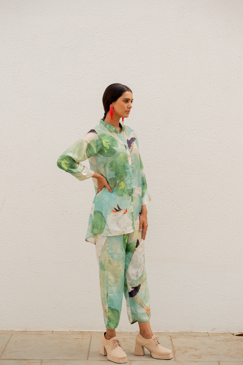 Crane & Frog Co-ord set| Shirt & Pant