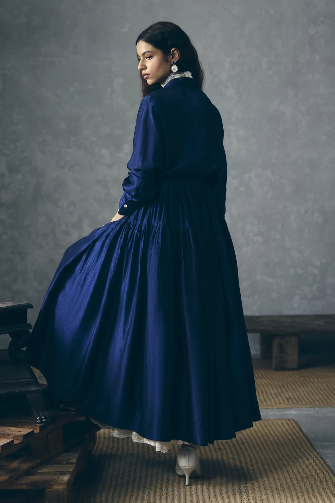 ELINE DRESS- BLUE