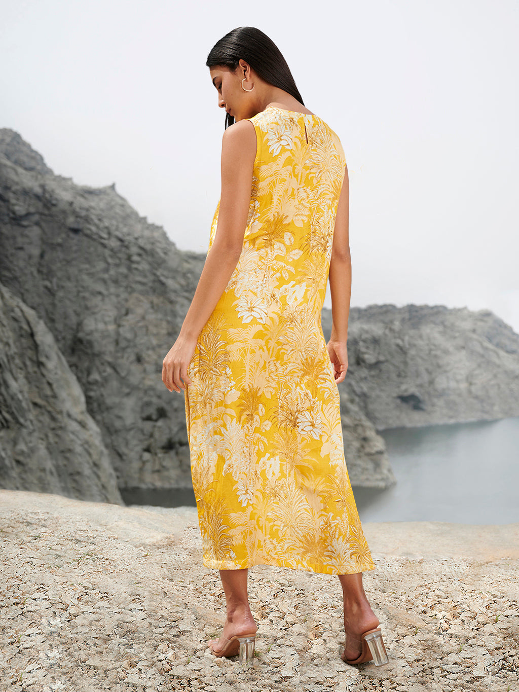 YELLOW CORAL DRESS