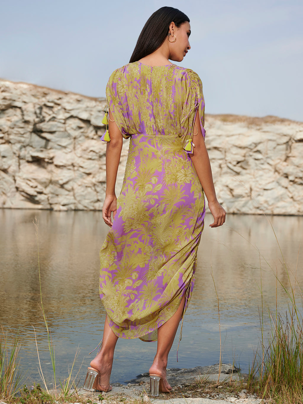 PURPLE AND YELLOW PANDORA DRESS