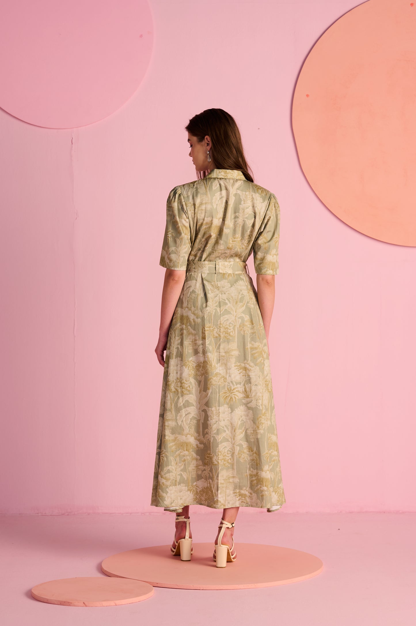 Sage Wrap Dress