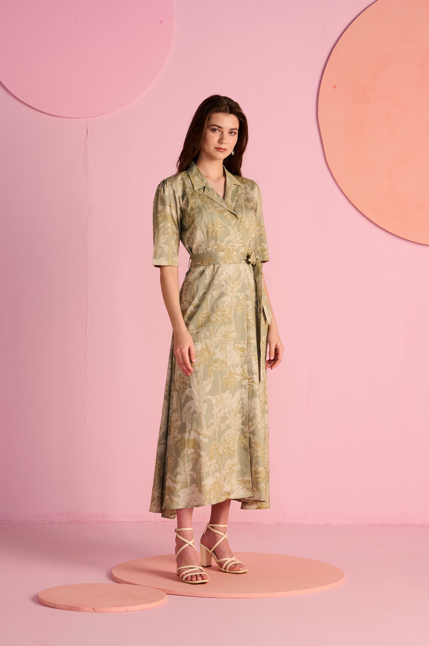 Sage Wrap Dress