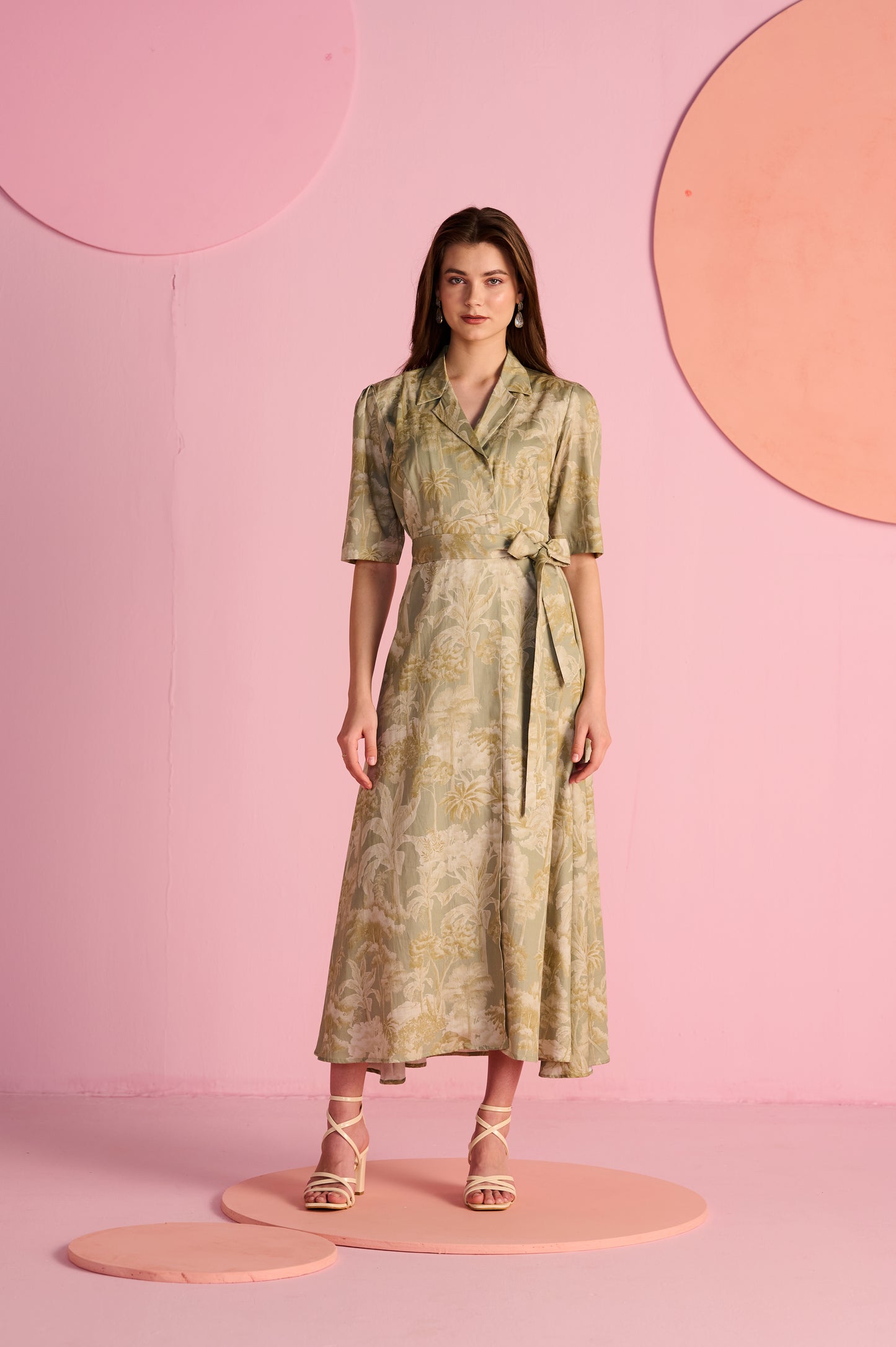 Sage Wrap Dress