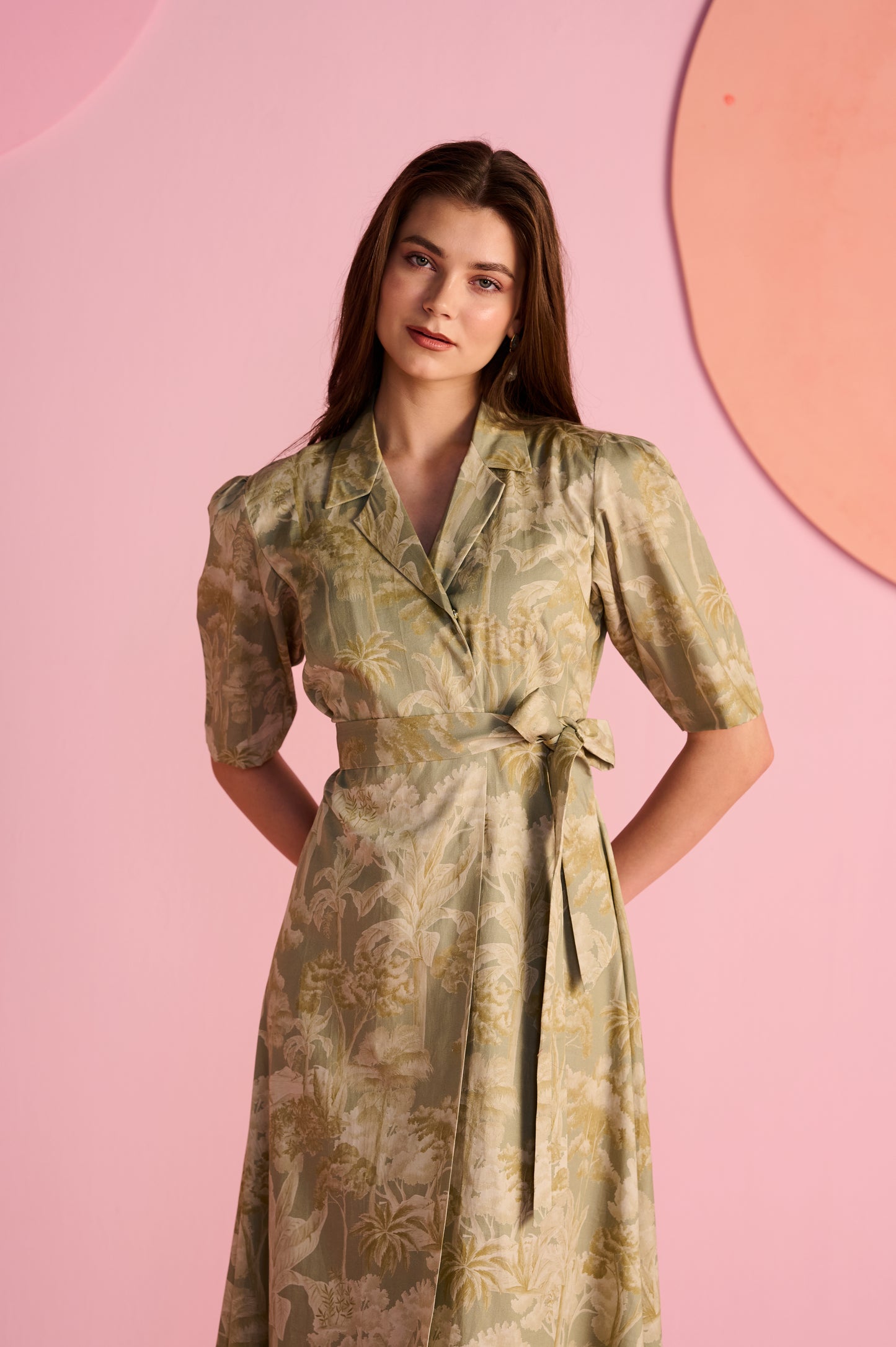 Sage Wrap Dress