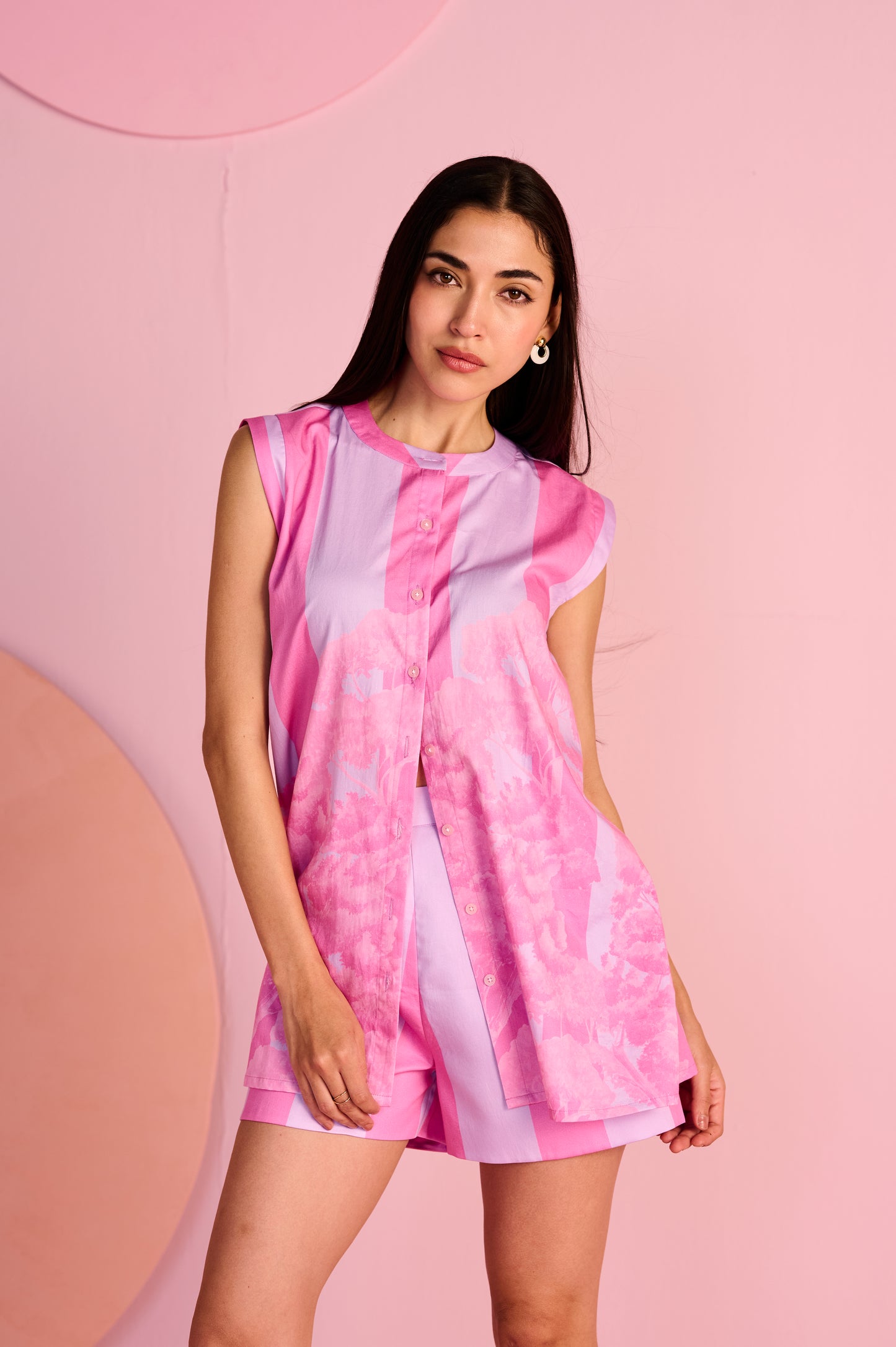 Pink Ider Co-ord Set| Top| Shorts
