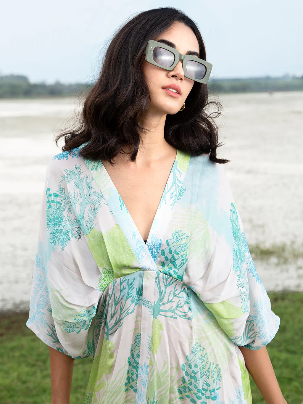 WHITE FERN KAFTAN