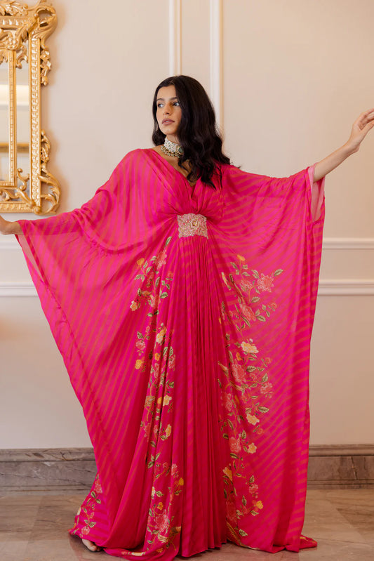 HAZEL KAFTAN – RANI PINK FLORAL