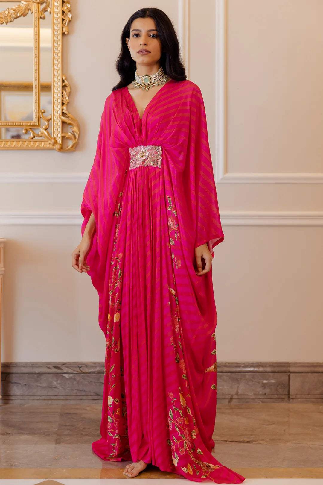 HAZEL KAFTAN – RANI PINK FLORAL
