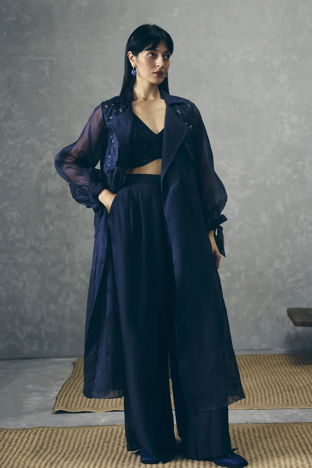 NAMI JACKET SET - NAVY BLUE