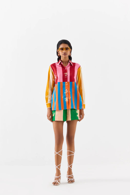 Long Beach Shirt & Shorts| Co-ord Set