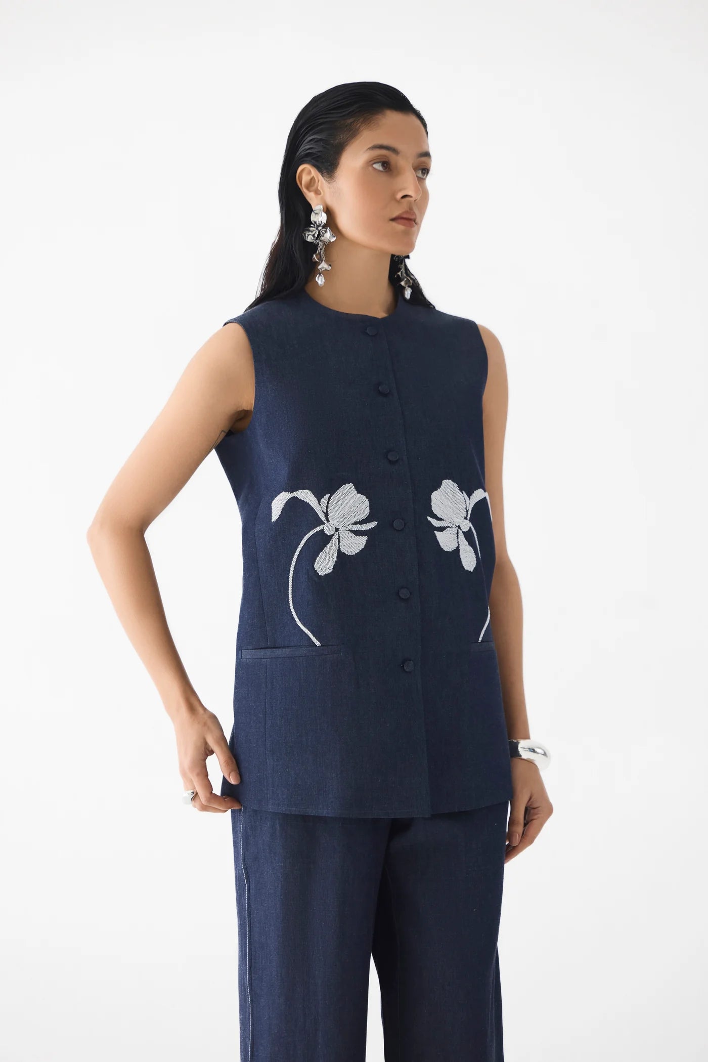 Tiger Lily Denim Blazer and Trousers| Co-ord Set