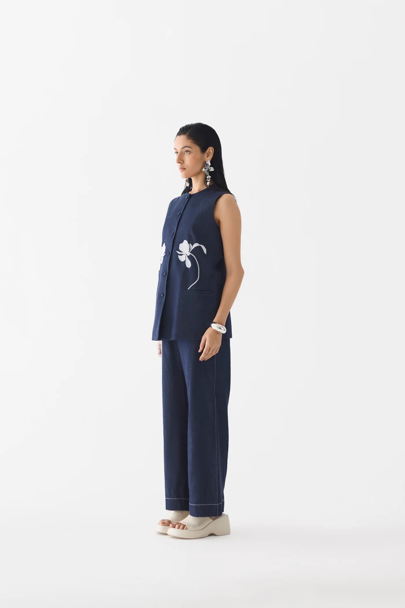 Tiger Lily Denim Blazer and Trousers| Co-ord Set